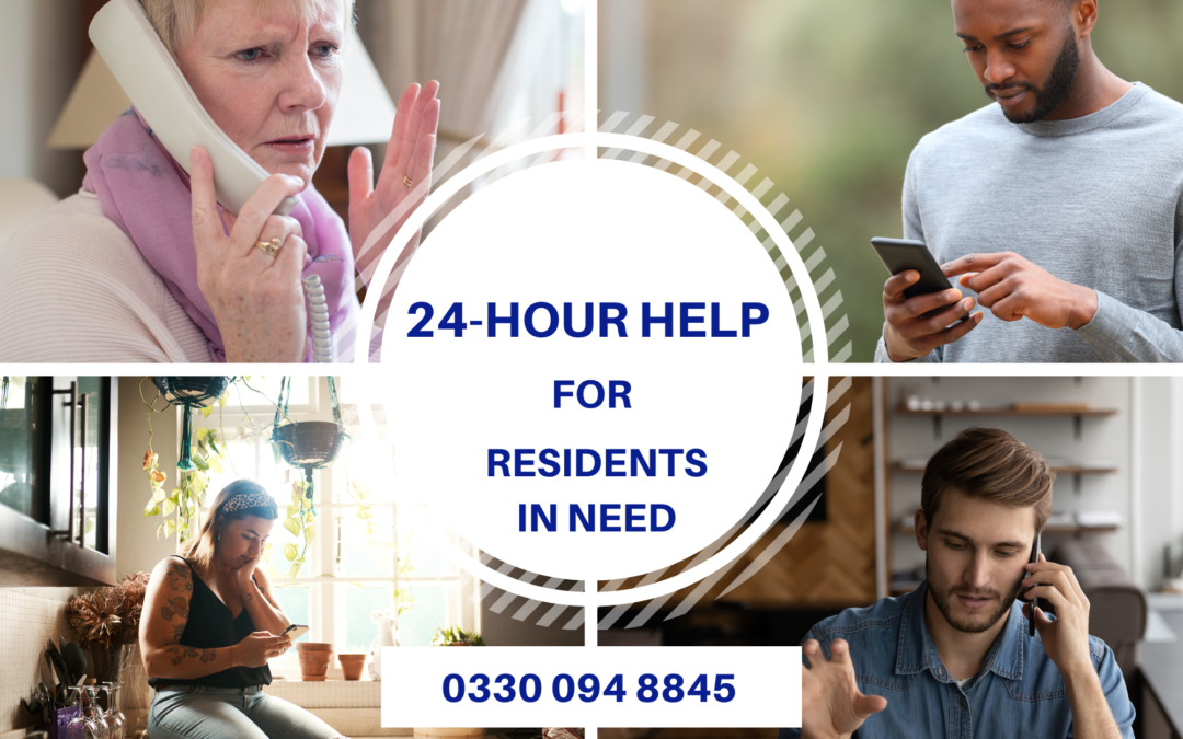 24-hour help for our residents in need