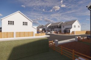 CGI image of Maes Merydd development