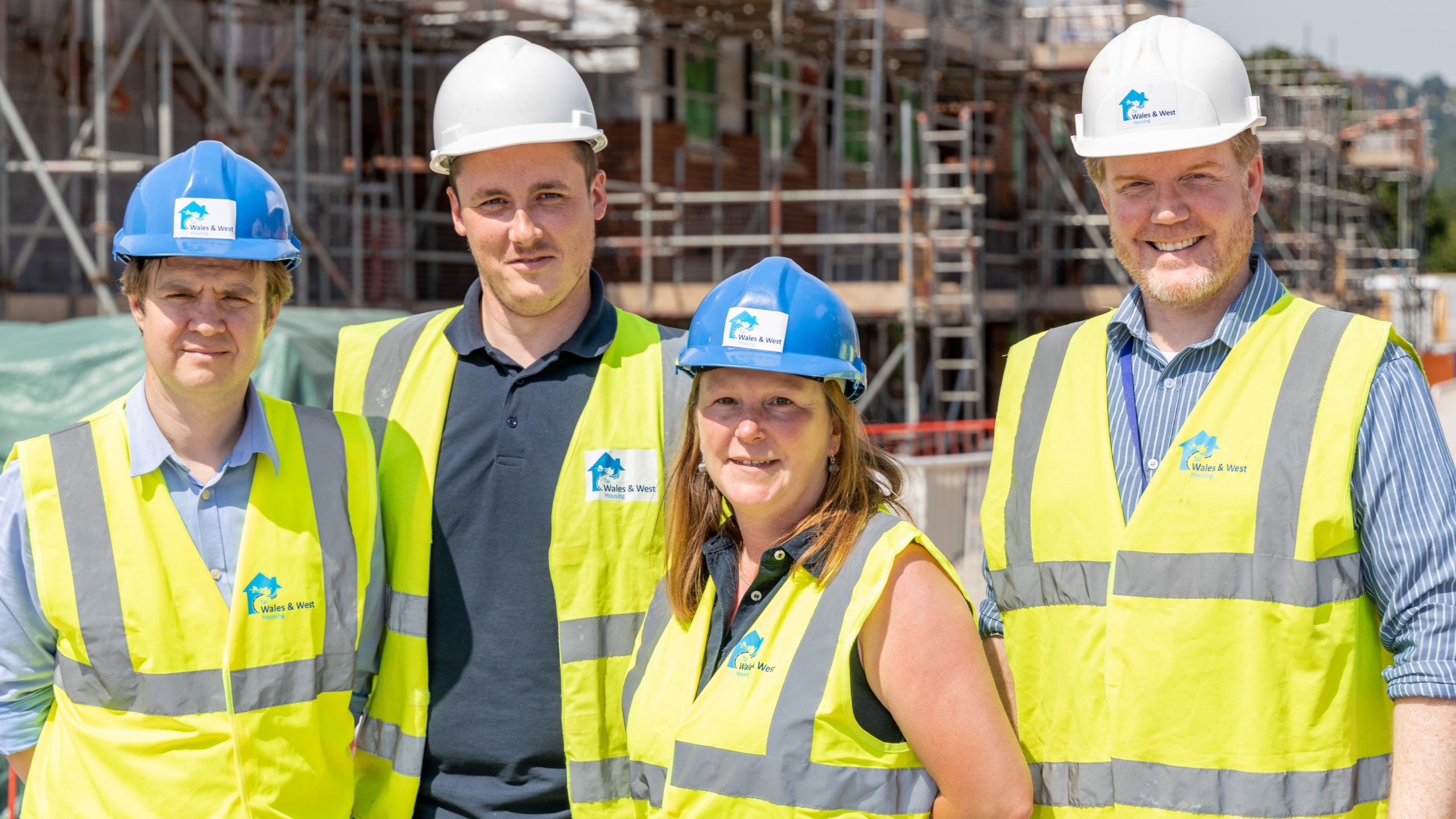 WWH staff wearing PPE on construction site