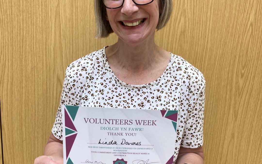 Volunteer receives award for support at community centre