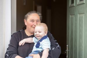 Amanda Rees-Jones moved into a new Wales & West Housing home at Maes Merydd, Llandissilio with her baby son Hunter