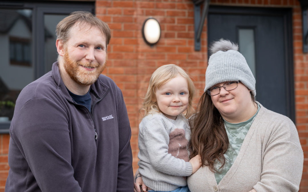 “We were going to be made homeless and couldn’t believe our luck when we moved to our new home.” 
