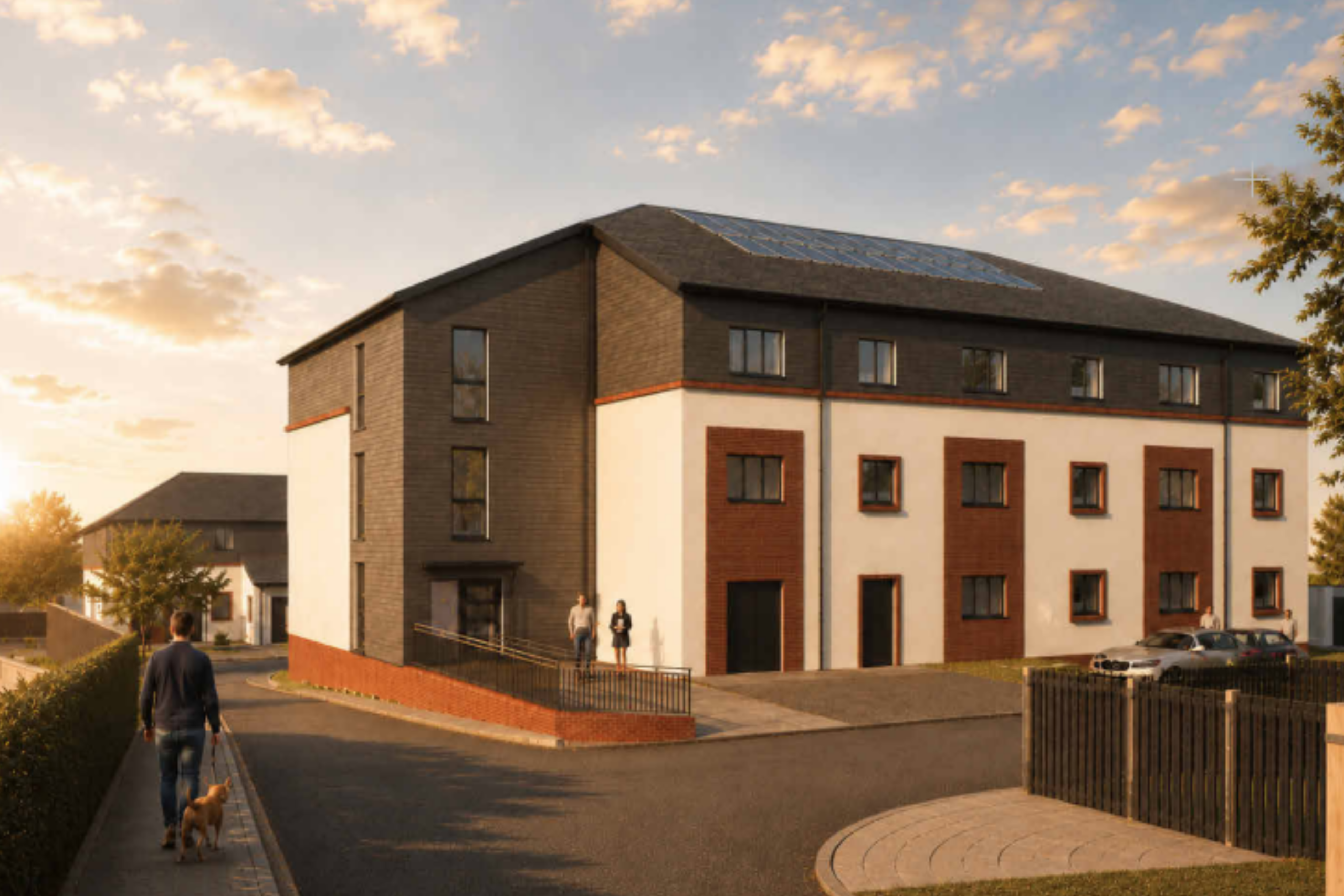 CGI image of Maes Merydd development