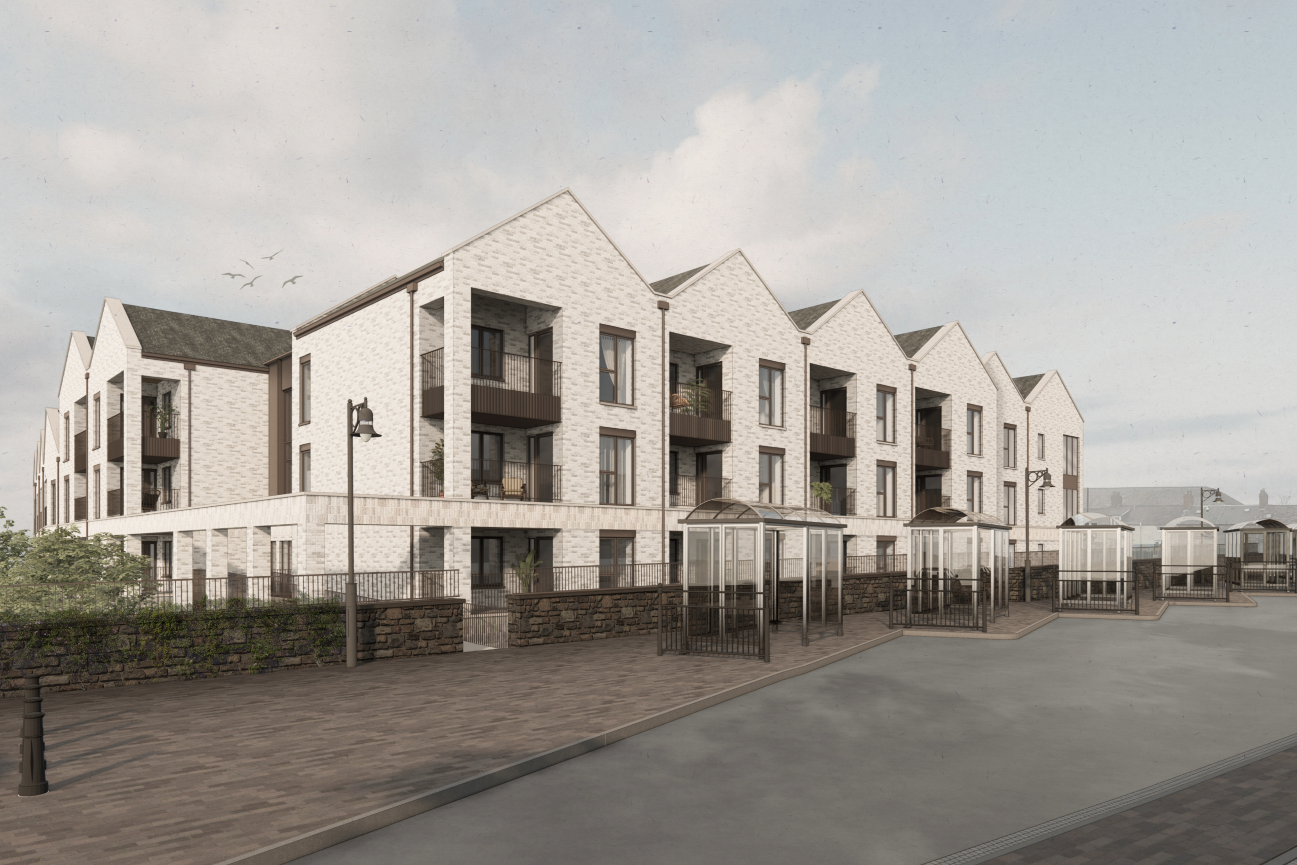 CGI image of Maes Merydd development